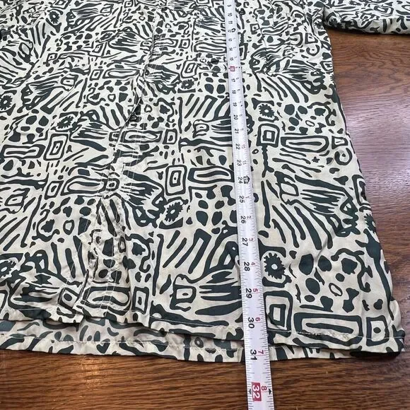 Vintage EXCETERA 90's 100% SILK MENS BUTTON DOWN Short Sleeve SIZE Small - Picture 6 of 8